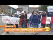 Cajamarca: Ciudadanos rechazan exigencia de carnet de vacunación contra la covid-19