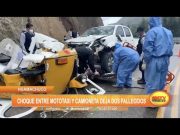 Huamachuco: Choque entre mototaxi y camioneta deja dos fallecidos