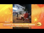 Trujillo: Choque entre moto y auto deja dos heridos