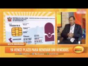 A fin de año vence plazo para renovar DNI vencidos