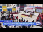 Alcalde de Cajamarca rinde cuentas en audiencia pública
