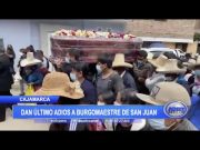 Cajamarca: Dan último adiós a burgomaestre de San Juan