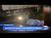 Huamachuco: Motociclista muere en accidente de tránsito