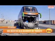 Trujillo: Dos muertos deja choque entre ómnibus y camión