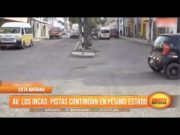Trujillo: Pistas en avenida Los Incas continúan en pésimo estado