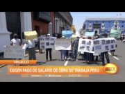 Trujillo: Exigen pago de salario de obra de Trabaja Perú