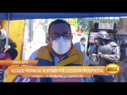 Chiclayo: Alcalde provincial responde por ejecución presupuestal