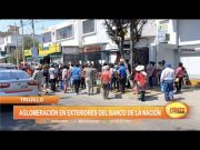 Trujillo: Aglomeración en exteriores del Banco de la Nación