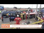 Resumen año 2021: Accidentes dejaron muerte y dolor en las pistas