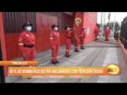 Trujillo: 60% de bomberos están vacunados con tercera dosis contra la covid-19