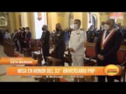 Trujillo: Misa en honor del 33º aniversario de la Policía Nacional del Perú