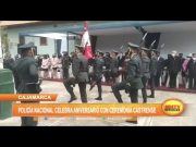 Cajamarca: Policía Nacional celebra aniversario con ceremonia castrense