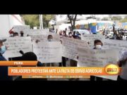 Piura: Pobladores protestan ante la falta de obras agrícolas