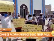 Chiclayo: Vecinos de Pátapo cansados de no tener agua
