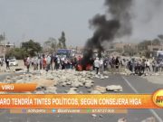 Virú: Paro tendría tintes políticos, según consejera
