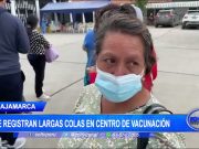 Cajamarca: Se registran largas colas en centro de vacunación