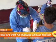 Trujillo: Vacunan contra la influenza a mayores de 18 años