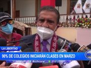 La Libertad: 90% de colegios iniciarán clases en marzo