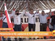 La Libertad: Presentan precandidatos de Perú Libre a elecciones