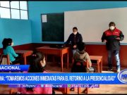 Ministro Serna: «Tomaremos acciones inmediatas para el retorno a la presencialidad»