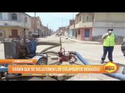 Lambayeque: Exigen que se solucionen los colapsos de desagüe