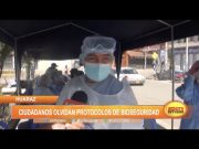 Huaraz: Ciudadanos olvidan protocolos de bioseguridad