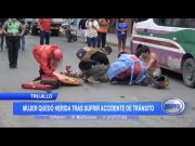 Trujillo: Mujer queda herida tras sufrir accidente de tránsito