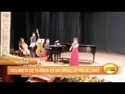 Trujillo: Violinista de 15 años es un orgullo trujillano