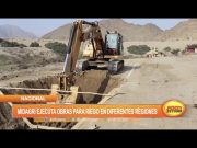 Midagri ejecuta obras para riego en diferentes regiones