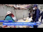 Huaraz: Comuna hace pública prohibición del comercio ambulatorio