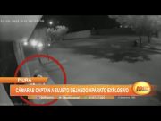 Piura: Cámaras captan a sujeto dejando aparato explosivo