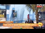 Chiclayo: Familiares de menor fallecida exigen justicia