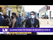 Aglomeraciones por pruebas de descarte de covid-19