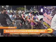 Trujillo: Realizan bicicleteada en honor a niño Lance