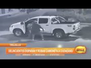Trujillo: Delincuentes disparan y roban camioneta a ciudadano