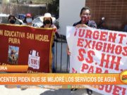 Piura: Docentes piden que se mejore los servicios de agua