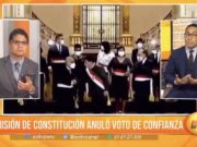 Comisión de Constitución anuló voto de confianza