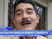 Huaraz: Exmagistrado pide renuncia de presidente y congresistas
