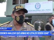 Comandante General PNP: «Debemos analizar qué armas no letales deben usar»