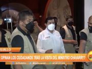 ¿Qué opinan los trujillanos tras la visita del ministro del Interior, Alfonso Chávarry?