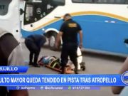 Trujillo: Adulto mayor queda tendido en pista tras atropello