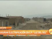 Ascope: Inauguran electrificación en C.P. «Luz del Sol»