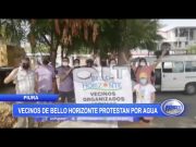 Piura: Vecinos de Bello Horizonte protestan por agua