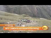 La Libertad: MTC lamenta accidente en Pataz