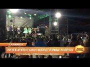Cajamarca: Presentación de grupo musical termina en gresca