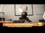 Huaraz: Realizan operativo en colegios