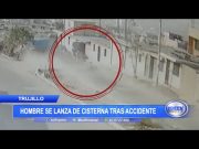 Trujillo: Hombre se lanza de cisterna tras accidente