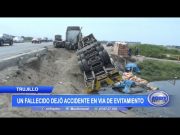 Trujillo: Un fallecido dejó accidente en Vía de Evitamiento