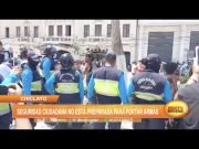 Chiclayo: Seguridad ciudadana no está preparada para portar armas