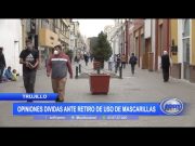 Trujillo: Opiniones divididas ante posible retiro de uso de mascarillas